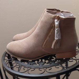 JG Tan Ankle Boots Size 10